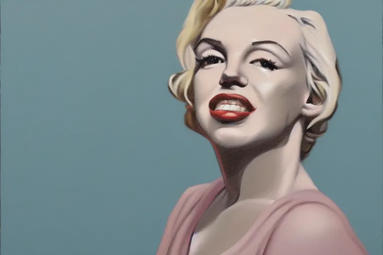 Image similar to portrait of merlyn monroe artwork by tim eitel
