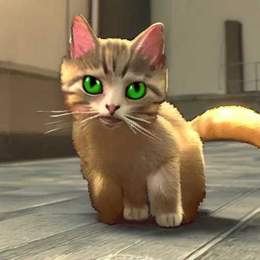 Prompt: A cat in Super Smash Ultimate HDR