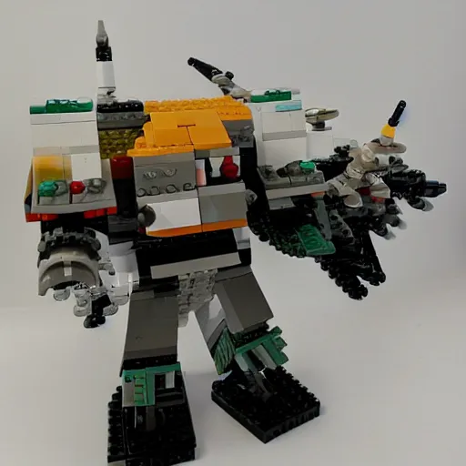 Image similar to mechwarrior timberwolf lego set