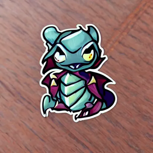 Image similar to cute d & d dragon character sticker