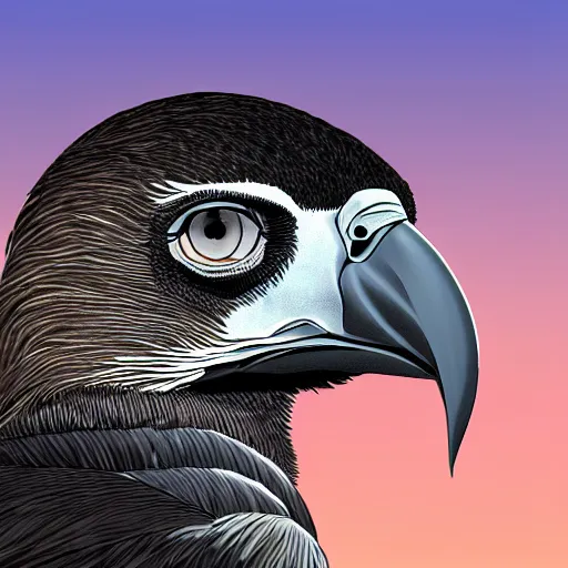 Prompt: vulture, digital art