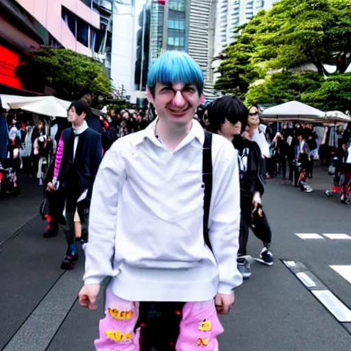 Image similar to kawaii martin shkreli at harajuku tokyo street fashion festival