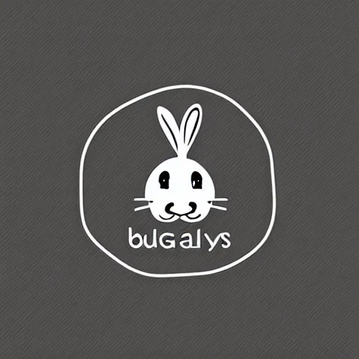 Prompt: a logo for a food delivery app for bunnies, professional logo design, dribbble.com, flat icon, modern