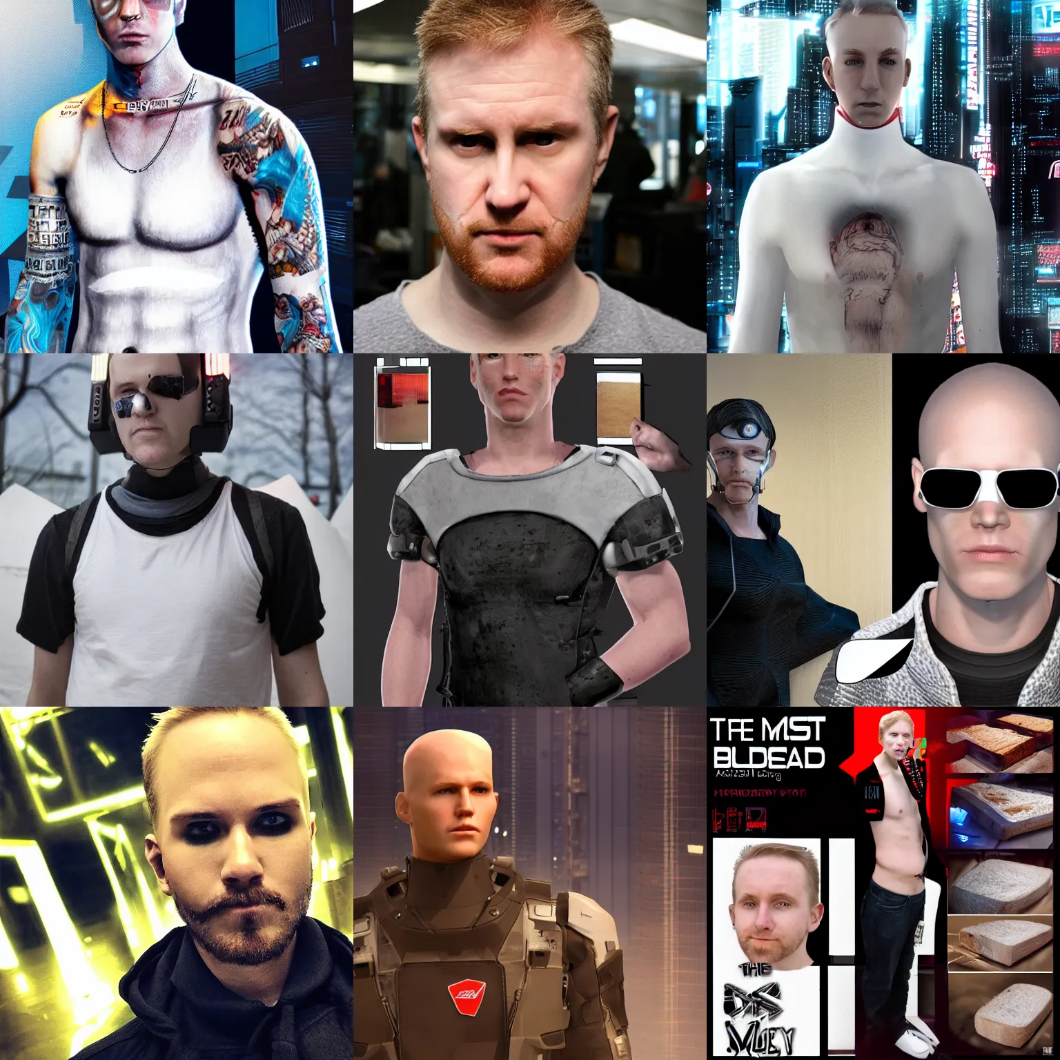 the most absolutely plain white bread white guy in a Stable Diffusion