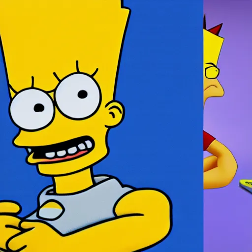 Image similar to Bart simpson if he was in real life, Photo realistic, humanoid