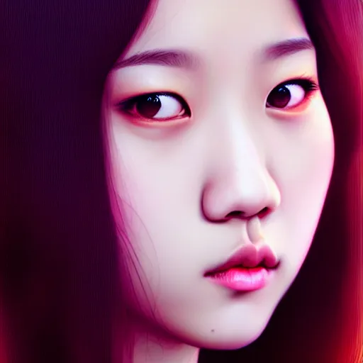 Image similar to jisoo of blackpink, hyperrealistic portrait, by justine florentino, fantasy art, photo realistic, dynamic lighting, artstation, poster, volumetric lighting, very detailed face, 8 k, award winning