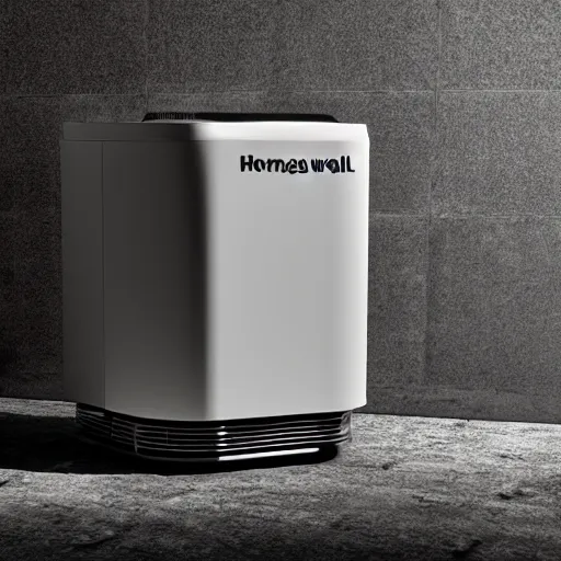 Prompt: photorealistic cinematic of a honeywell air purifier in chernobyl, hyper detailed