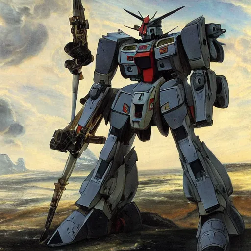 Image similar to peter paul rubens as consequences of wars with mecha gundam, random content position, ultra realistic human face details with emotion, ultra realistic environment content details, incrinate content details, delete duplicate contents, rgb color