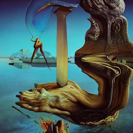 Image similar to amazing detailed lucid surreal dream by dali and yanko