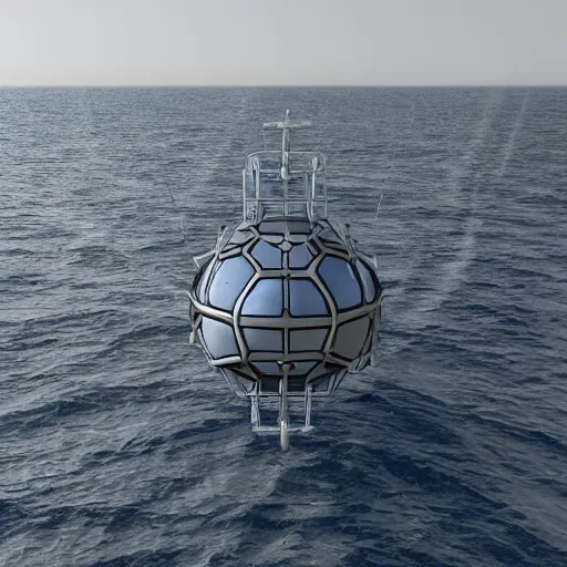 Prompt: spherical ship