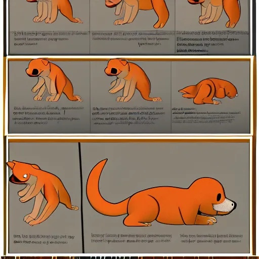 Prompt: anatomy of a Buizel from a biology textbook