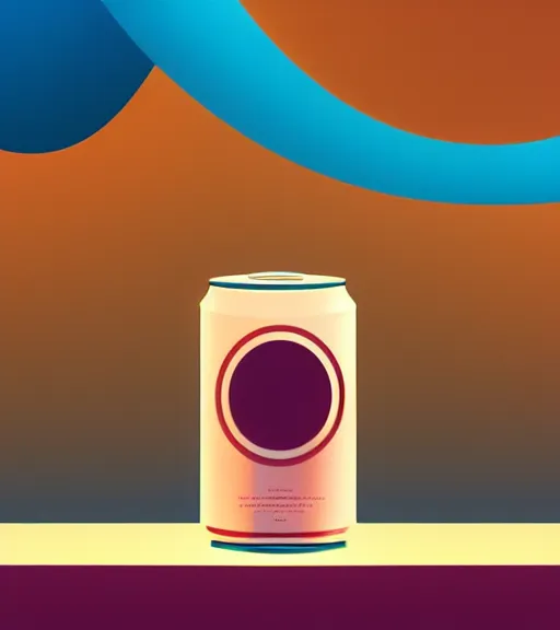 Image similar to icon stylized minimalist soda can, loftis, cory behance hd by jesper ejsing, by rhads, makoto shinkai and lois van baarle, ilya kuvshinov, rossdraws global illumination