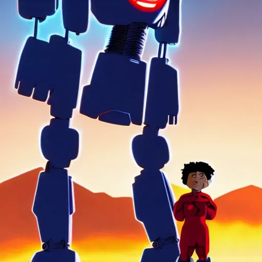 Image similar to Iron giant in a 2022 pixar movie