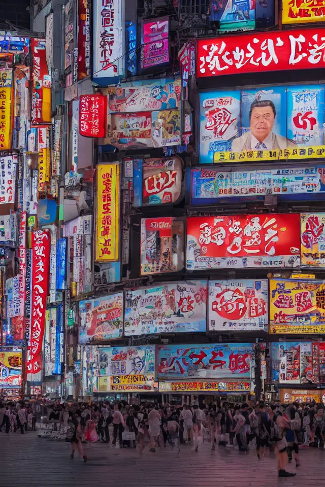 Image similar to a portrait of dotonbori, hyperrealistic, rtx, studio lighting, ray tracing, global illumination, highly detailed, octane render, rendered in unreal engine 5, studio quality, shot through a canon ef 7 0 - 3 0 0 mm f / 4 - 5. 6