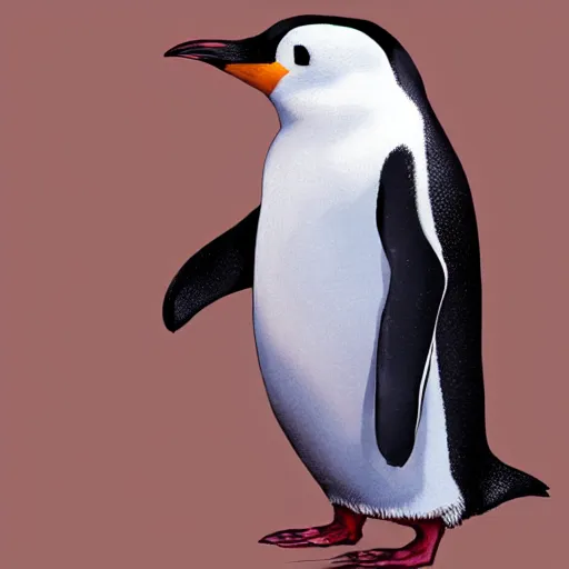 Prompt: fat penguin, concept art by stanley lau