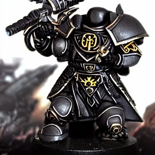 Prompt: black templar