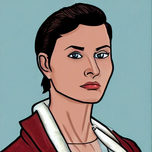 Image similar to A highly detailed award winning masterpiece portrait of Sterling Mallory Archer, 4k