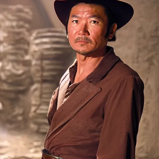 Prompt: Kaneshiro Takeshi as Indiana Jones