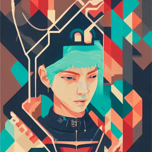 Image similar to Supreme x The Alchemist Profile Picture by Sachin Teng, asymmetrical, Organic Painting , Matte Painting, geometric shapes, hard edges, graffiti, street art,:2 by Sachin Teng:4