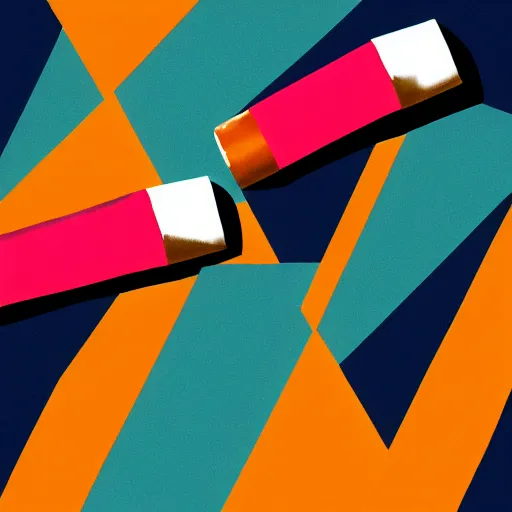 Image similar to lipstick but minimalistic art by frank stella gilleard james, whalen tom, colorful, soft light, trending on artstation, minimalism