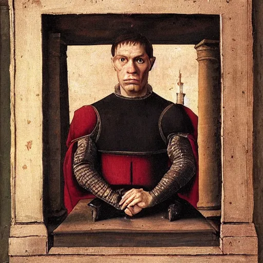 Image similar to A 15th century medieval renaissance oil painting of Jerma985, portrait of Jerma985, grainy, realistic, very realistic, hyperrealistic, highly detailed, very detailed, extremely detailed, very neat, very epic, very cool, detailed, trending on artstation