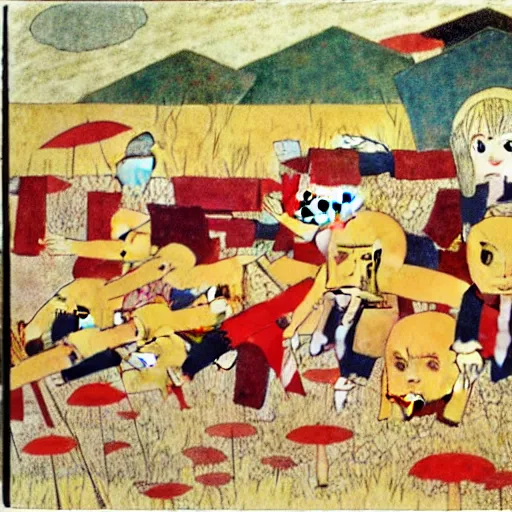 Prompt: Henry Darger