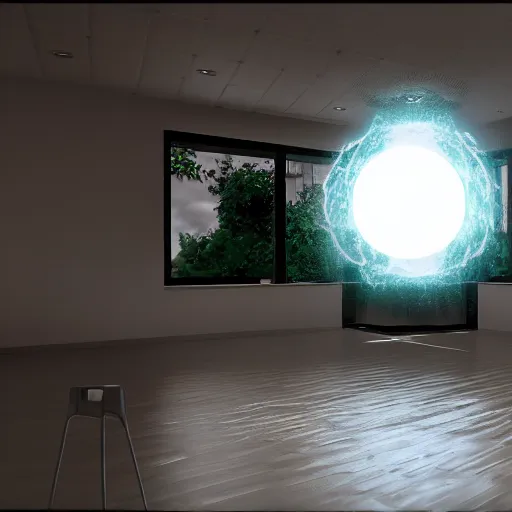 Prompt: Translucent Sphere, First-Person view, Dramatic Lightening, Octane Render, Unreal Engine 5