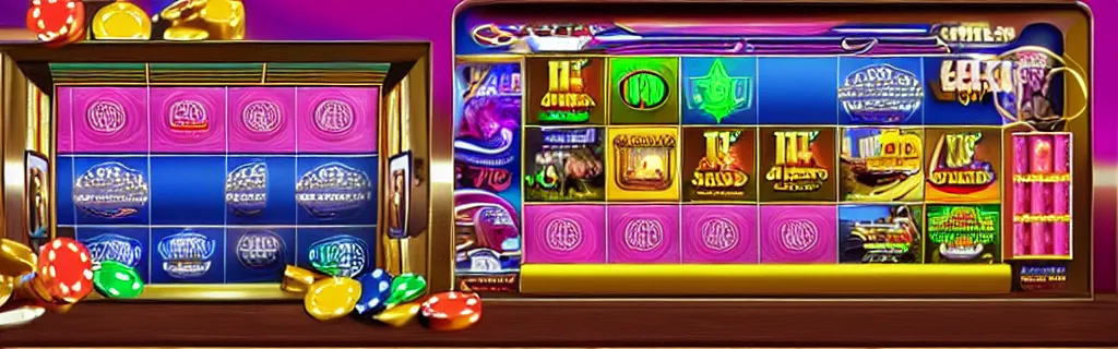 Prompt: ultra realistic slots casino game