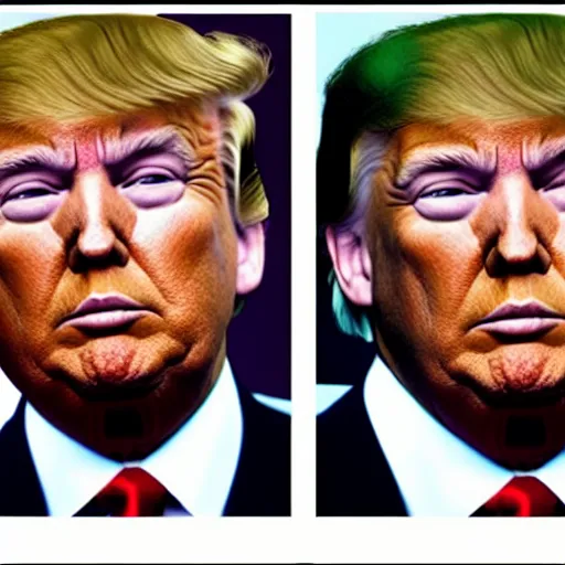 Prompt: color corrected Donald Trump
