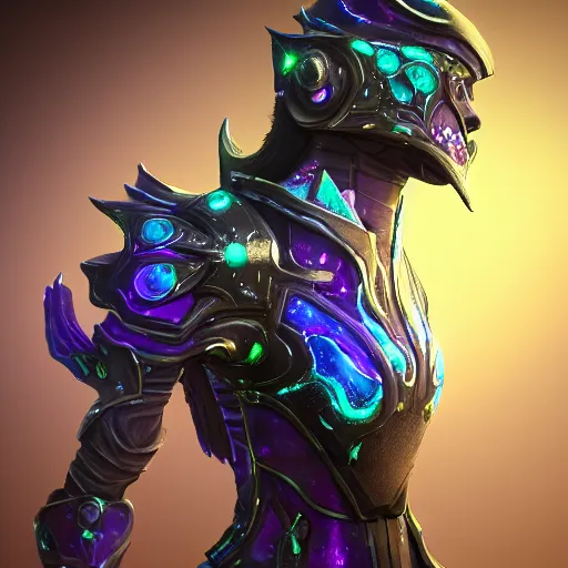 Prompt: Spaulder shoulder Armor set made of galaxies and sci fi parts conjuring cosmic energy, surrealism, smooth, intricate, elegant, galactic energy, power aura, neon glowing spells, digital render, artstation, concept art, high tech fantasy, sharp focus, photorealism, art by Jason Chan and Riot Studios and Blizzard Studios, Unreal engine 5