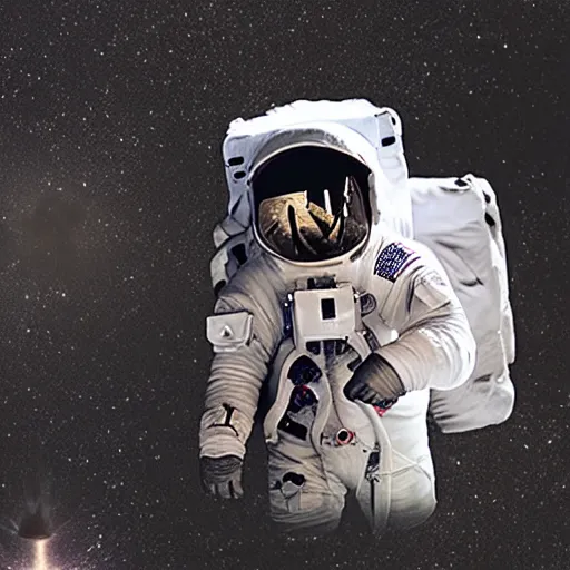 Prompt: Photograph of a cat in an astronaut suit in the moon