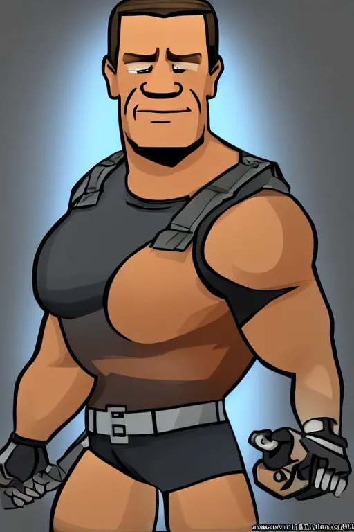 Prompt: John Cena is Spy from Team Fortress 2, \'Meet the John Cena\'