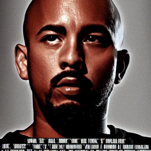 Prompt: american history x movie poster with black man