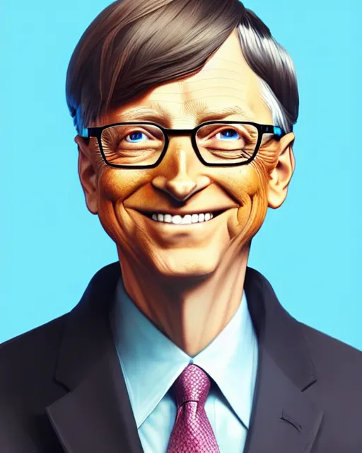 prompthunt: character concept art of bill gates as an anime boy  cute -  fine face, pretty face, realistic shaded perfect face, fine details by  stanley artgerm lau, wlop, rossdraws, james jean