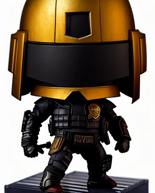 Prompt: nendoroid judge dredd | | realistic shaded, fine details, realistic shaded lighting poster by greg rutkowski, diego gisbert llorens, magali villeneuve, artgerm, jeremy lipkin and rob rey