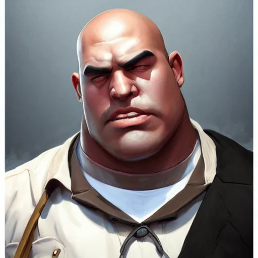 a masterpiece portrait of heavy from team fortress 2. | Stable ...