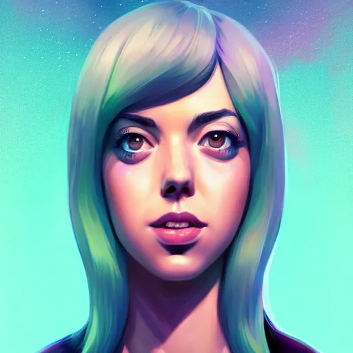 Prompt: a portrait of a beautiful aubrey plaza, art by lois van baarle and loish and ross tran and rossdraws and sam yang and samdoesarts, digital art, highly detailed, intricate, sharp focus, Trending on Artstation HQ, deviantart, unreal engine 5, 4K UHD image