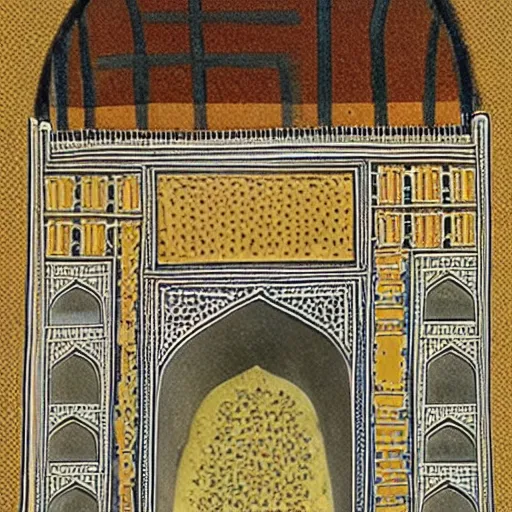 Image similar to a reconstruction of the cheese taj mahal made ot of cheese