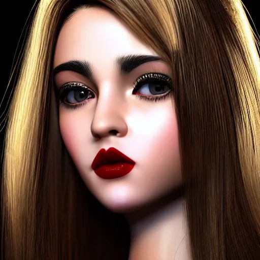 Image similar to her pouting mouth and kissable lips, hyperrealistic, octane, highly detailed,