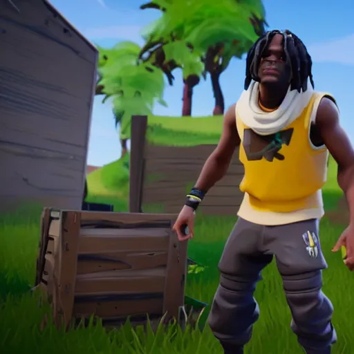 Image similar to Chief Keef in Fortnite 4K quality