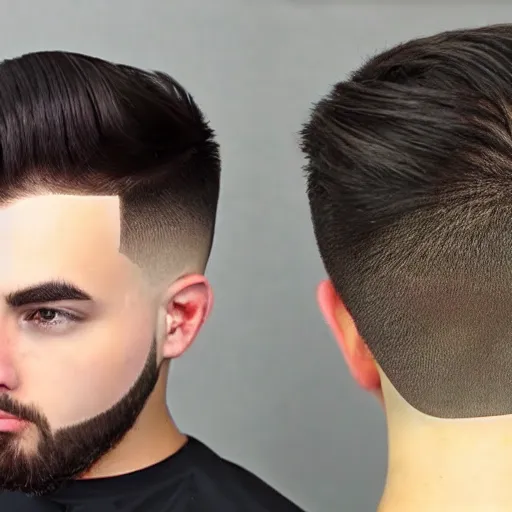 Image similar to short hair undercut with a fade youtube thumbnail