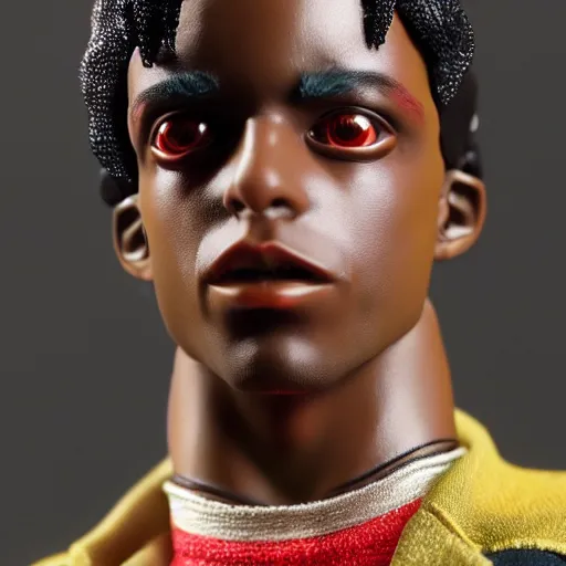 Image similar to playboi carti as an action figure 4 k detailed super realistic