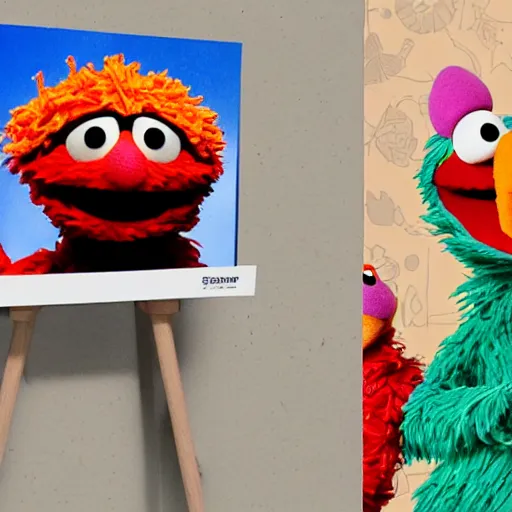 Prompt: sesame street, photorealistic