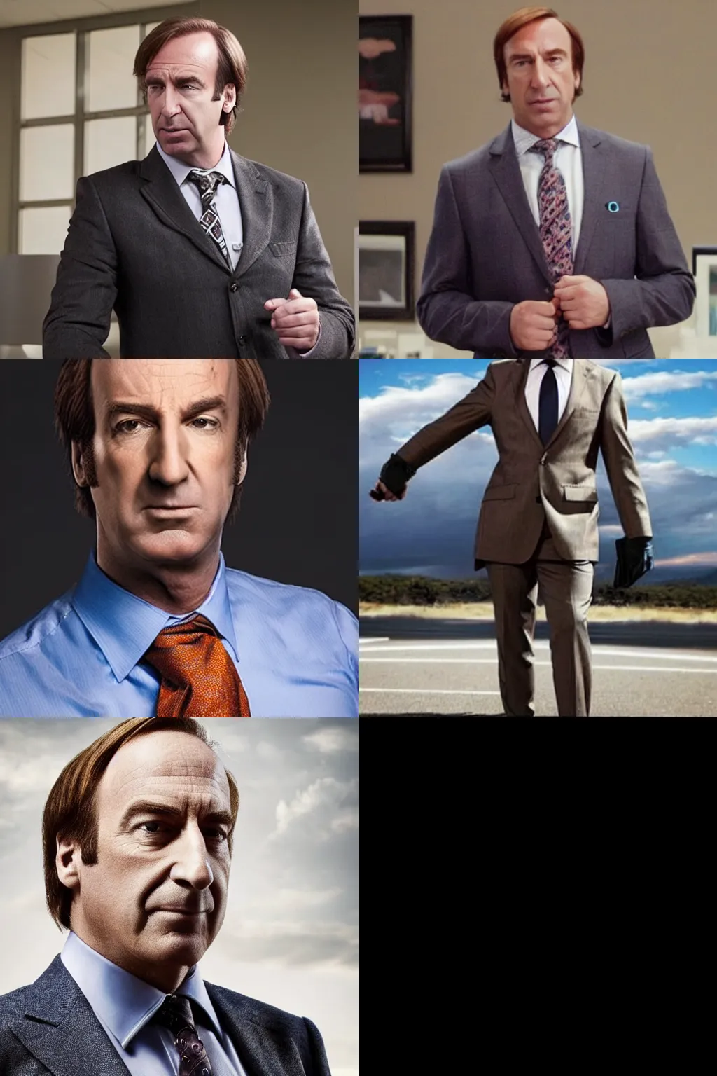 Prompt: Photo Of Saul Goodman As A Gigachad