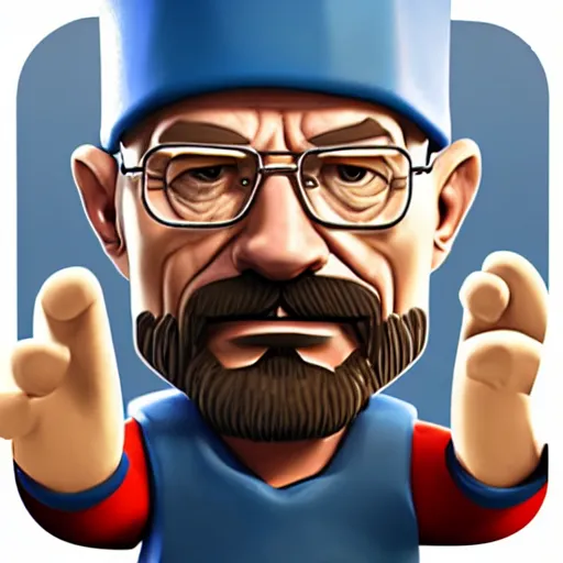 Prompt: walter white on clash royale