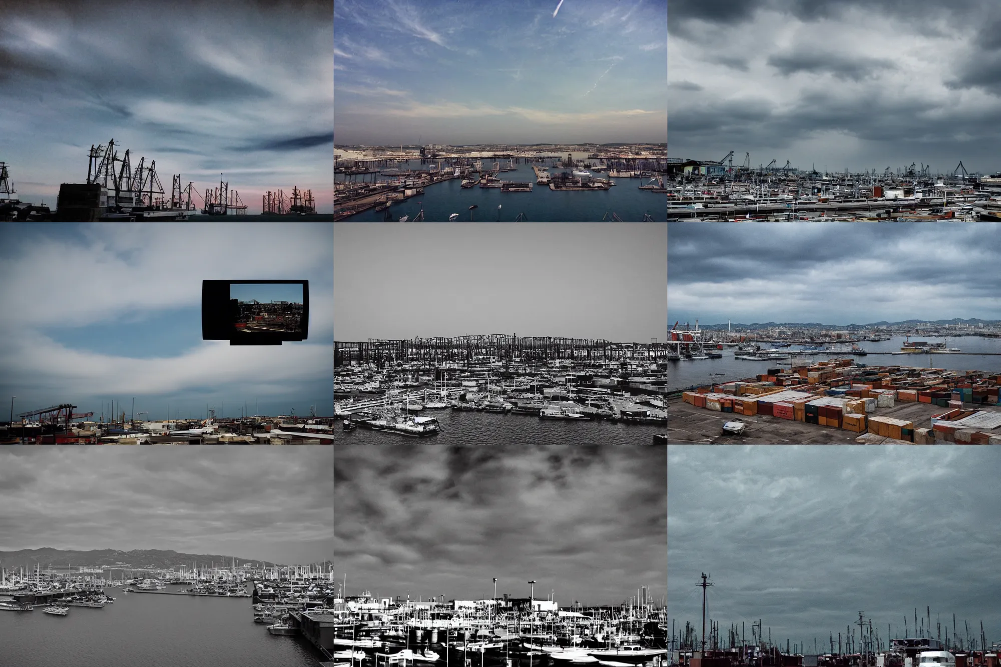 Image similar to The sky above the port was the color of television, tuned to a dead channel