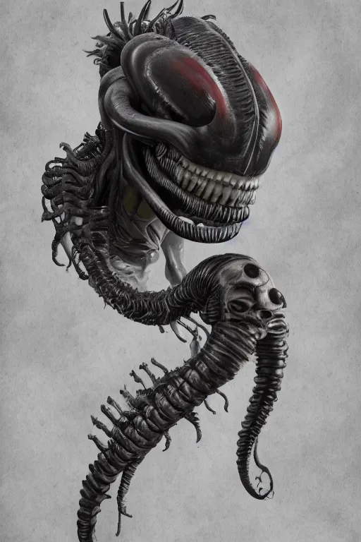 Image similar to a portrait of a Biolevel 4 Xenomorph experiment by Chris Tulloch McCabe, realistic, detailed, trending on artstation, wallpaper