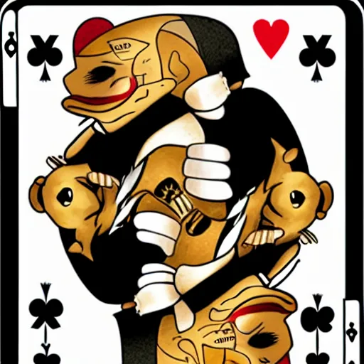 Image similar to mafia mice playing cards