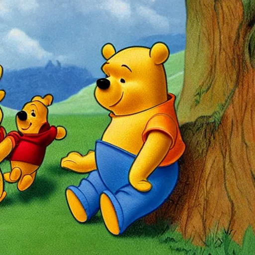 Prompt: winnie pooh in voyager