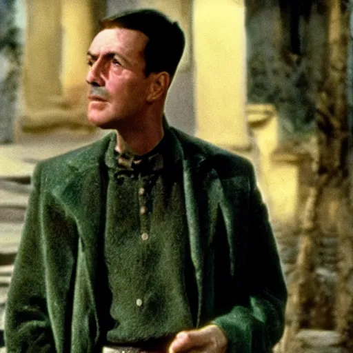 Prompt: environmental portrait an old jewel thief, in the film Topkapi (1964)